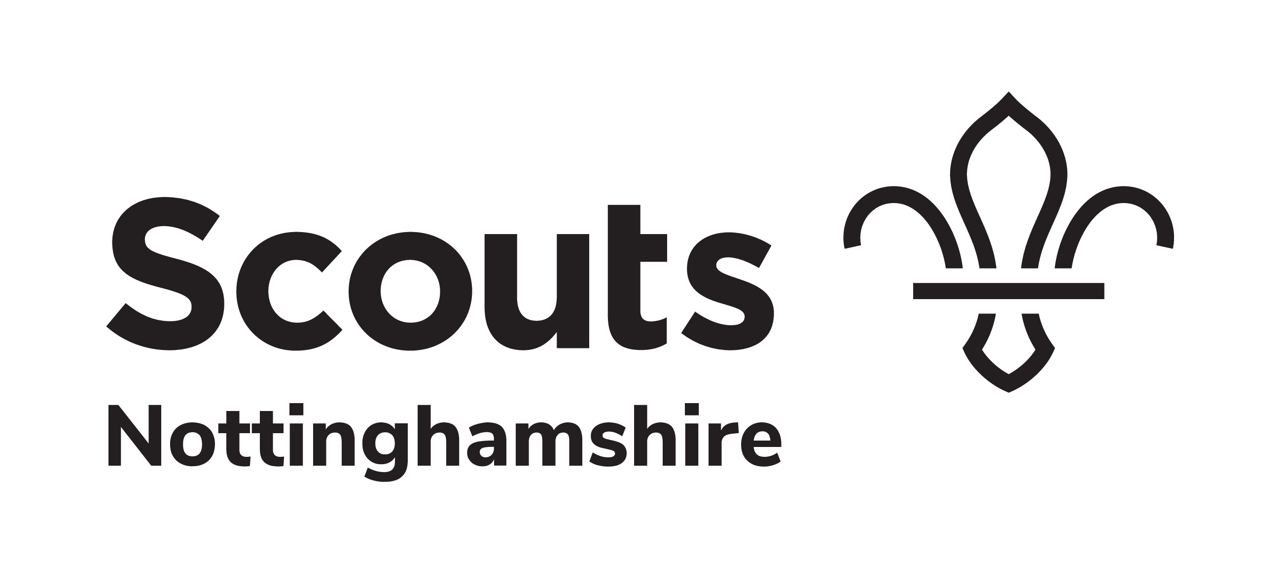 Nottinghamshire Scouts Black Logo